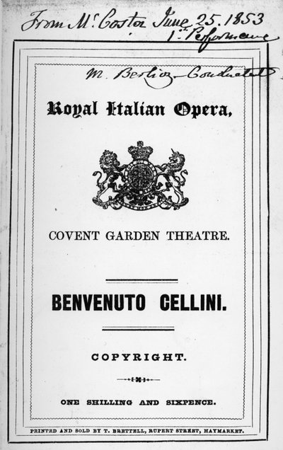 Programma voor de opera 